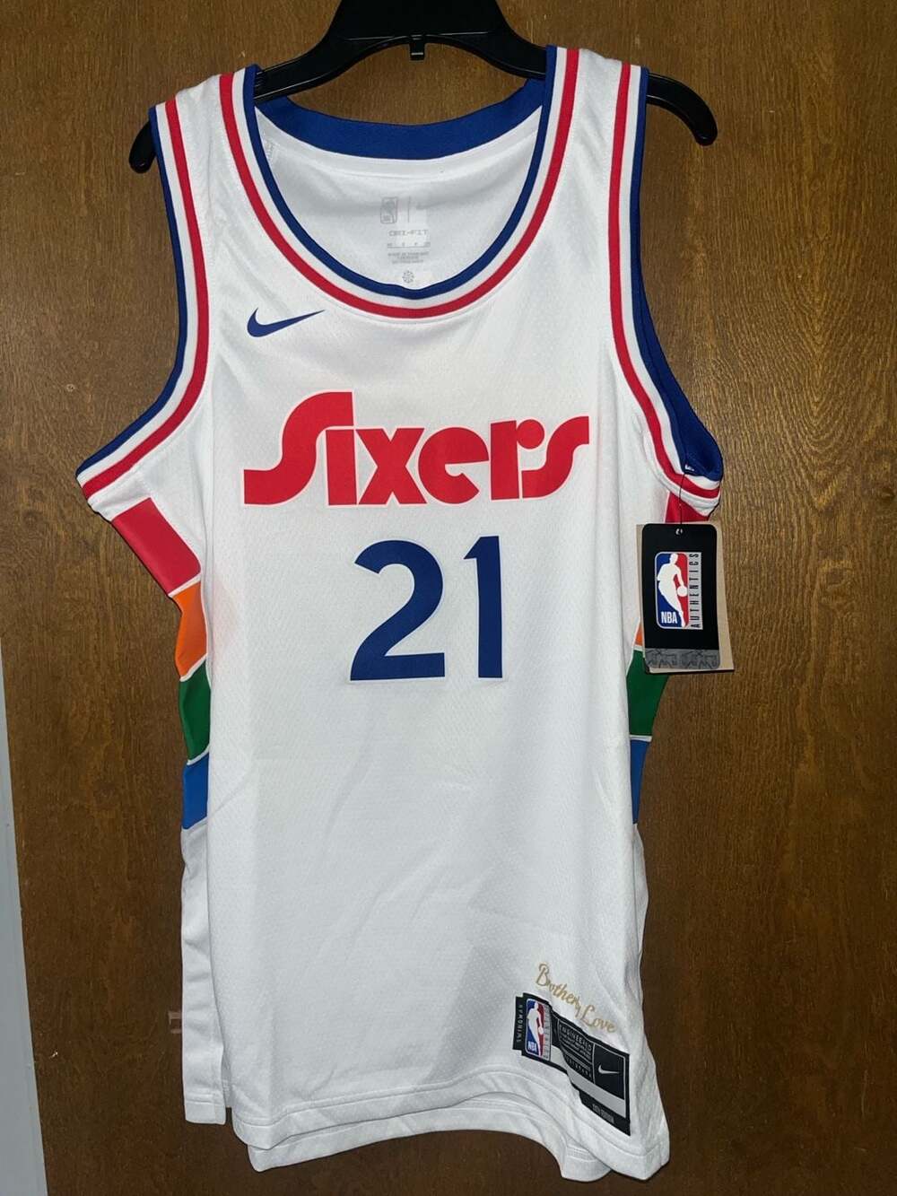 Nike Philadelphia 76ers Embiid 21 Jersey Size 40
